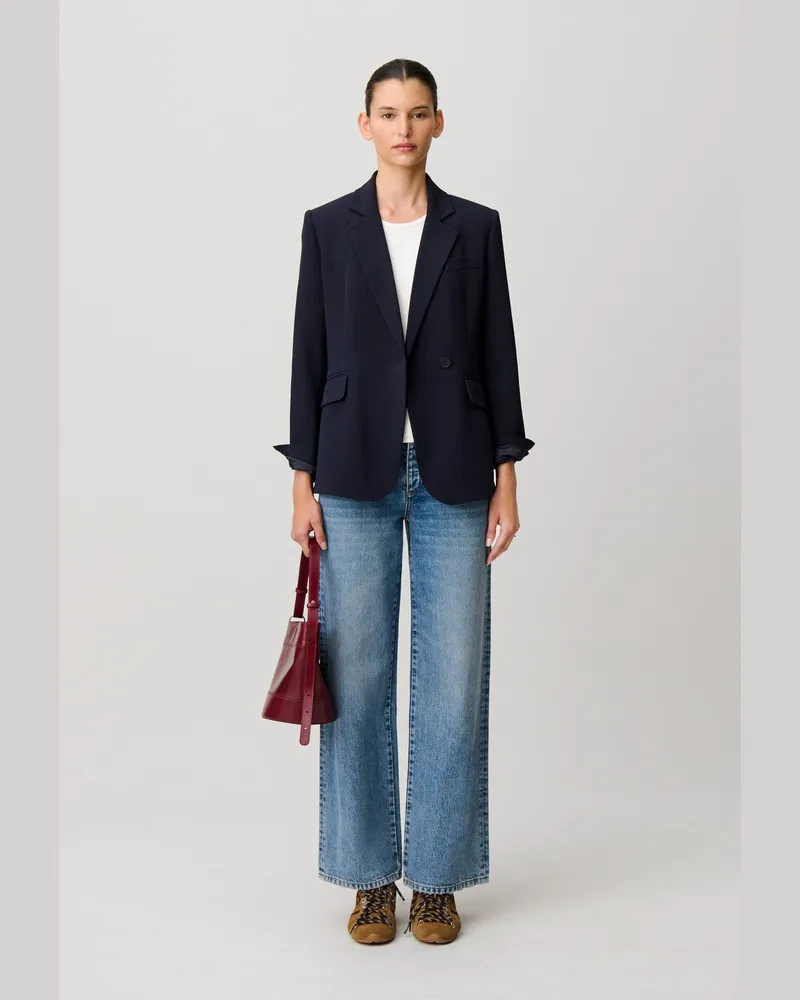 Claudie Pierlot Zweireihiger Blazer Marine