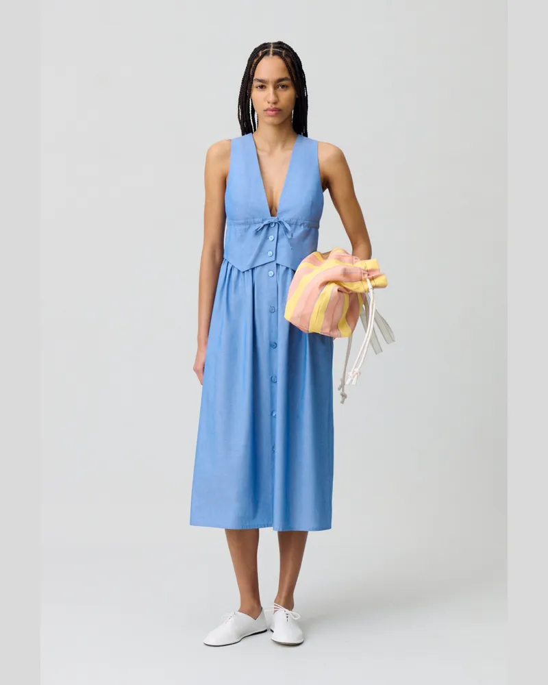 Claudie Pierlot Langer Blazer-Kleid Bleu