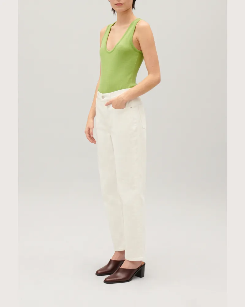 Claudie Pierlot Jeans Toto Slim 7/8 Ecru Ecru