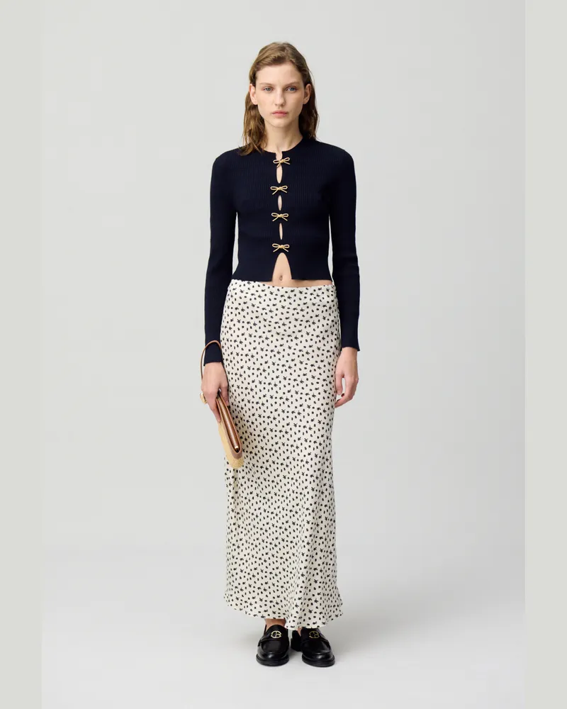 Claudie Pierlot Fließender Blumenrock Heller