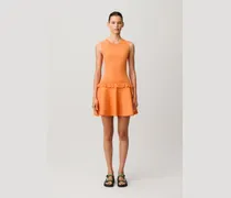 Strickkleid mit Volant