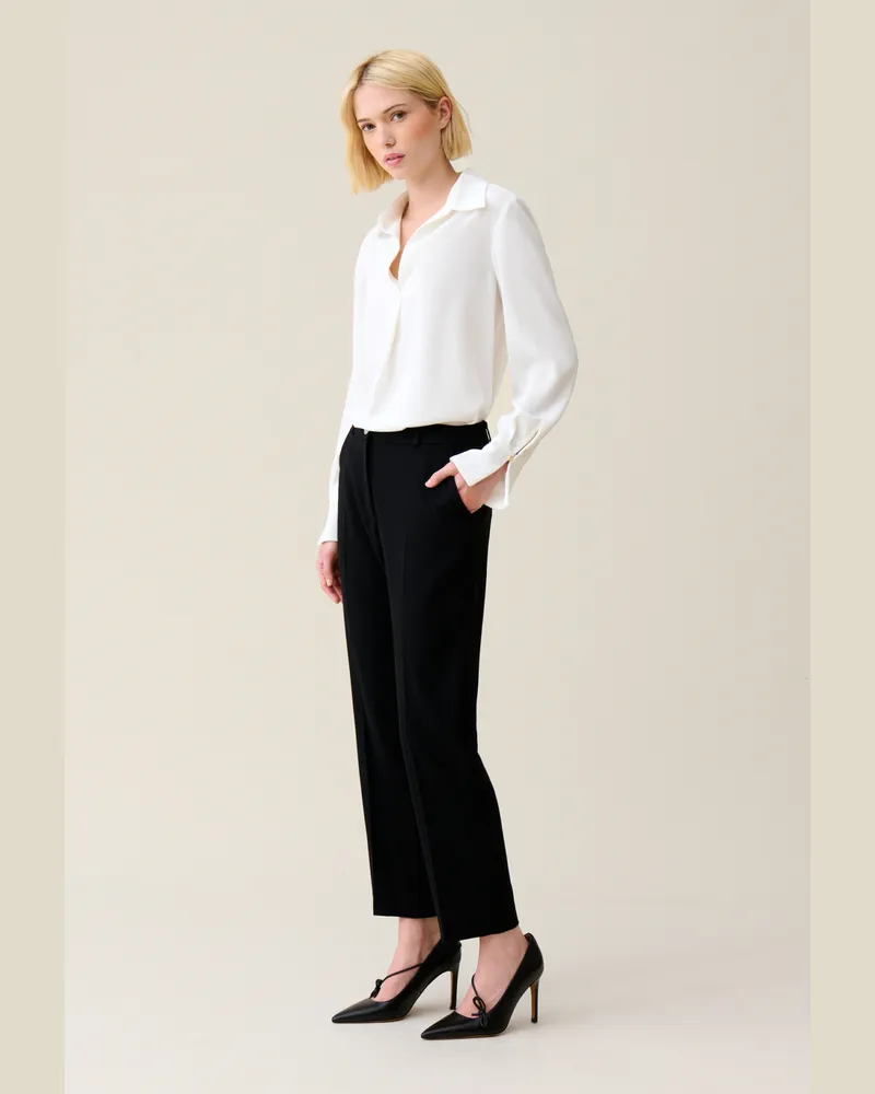 Claudie Pierlot Weich fließende Bluse, ecru Ecru