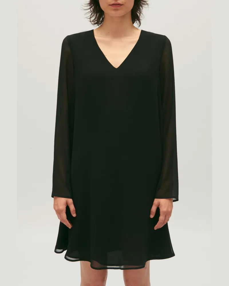 Claudie Pierlot Kurzes Rififi-Kleid, schwarz Schwarz