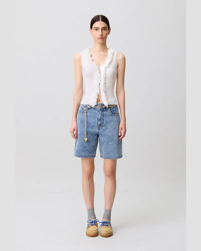 Claudie Pierlot Ärmelloses Top Weiß