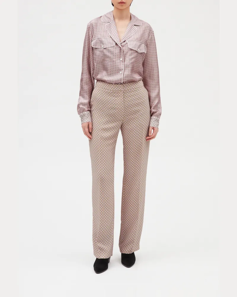 Claudie Pierlot Seidenhemd, puderrosa Heller