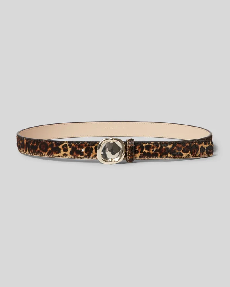 Claudie Pierlot Ledergürtel Leopard Multico
