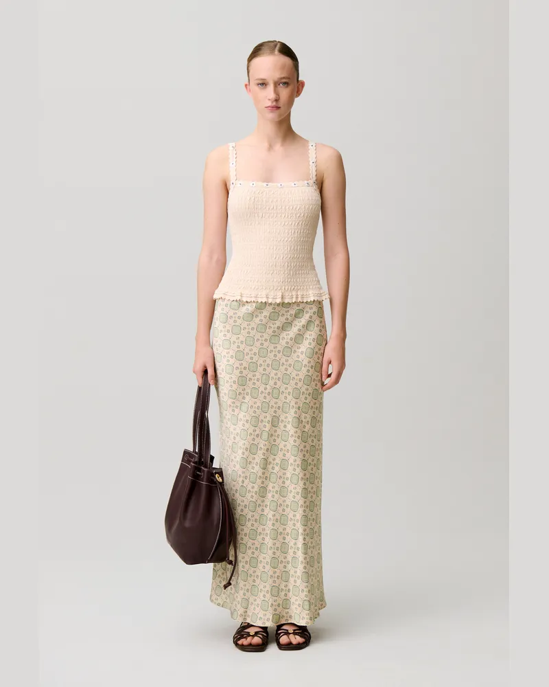 Claudie Pierlot Fließender bedruckter Rock Heller