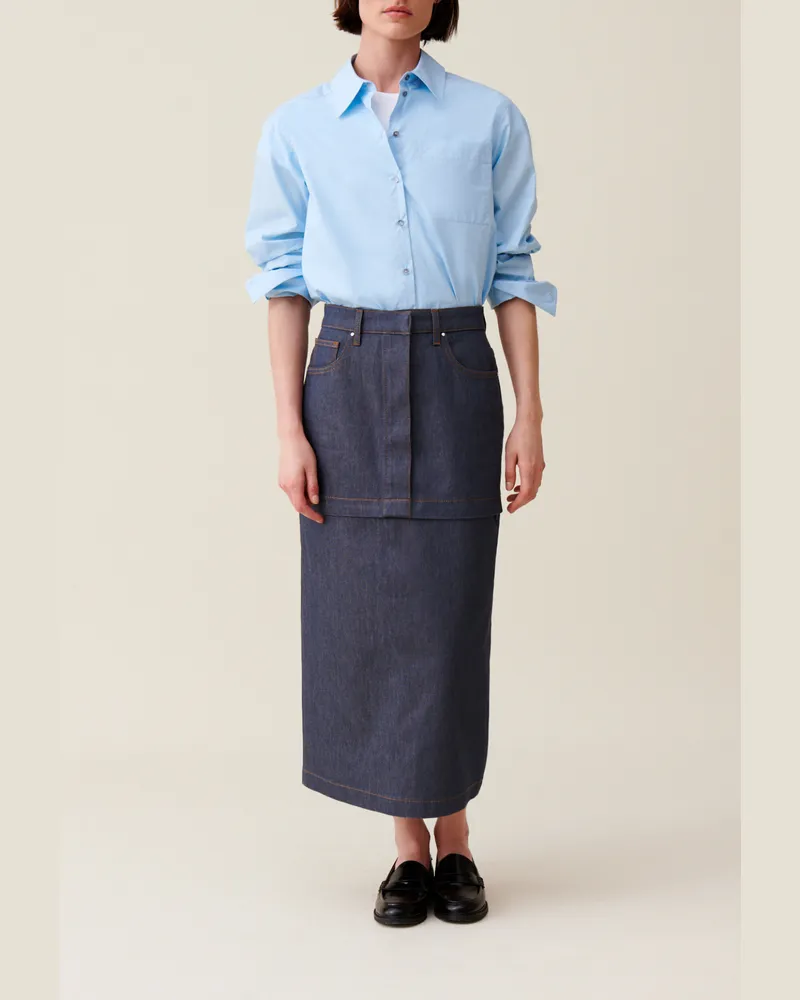 Claudie Pierlot Modulierbarer Jeansrock Denim