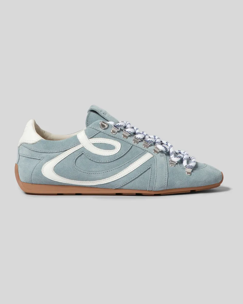 Claudie Pierlot Swing Wildleder-Sneaker Ciel