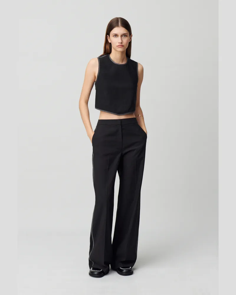 Claudie Pierlot Rückenfreies Top Schwarz