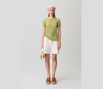 Stricktop mit Rüschen