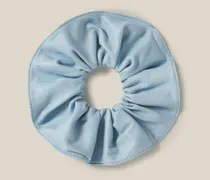 Leder-Scrunchie mit Ziernaht