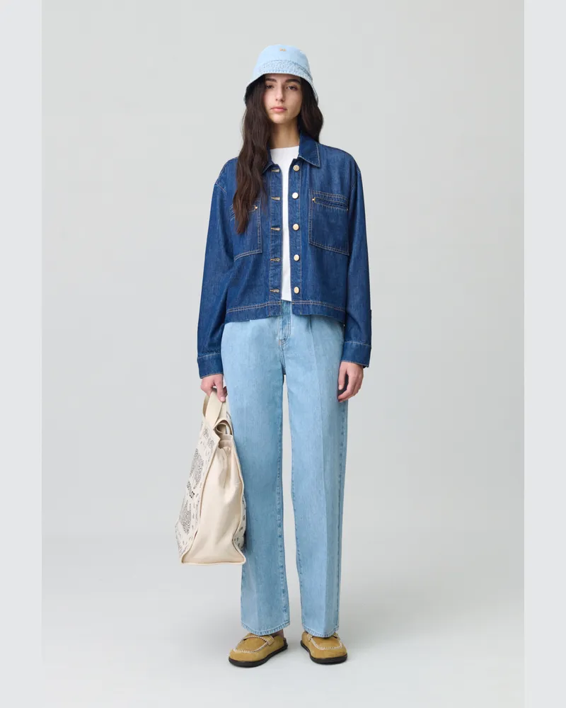 Claudie Pierlot Jean Marc breite Jeans Denim