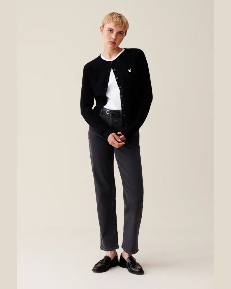 Claudie Pierlot Jean Toto Wollcardigan Schwarz
