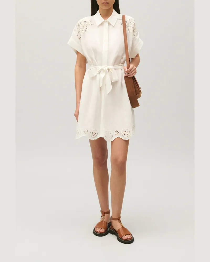 Claudie Pierlot Kurzes mit englischer Ecru