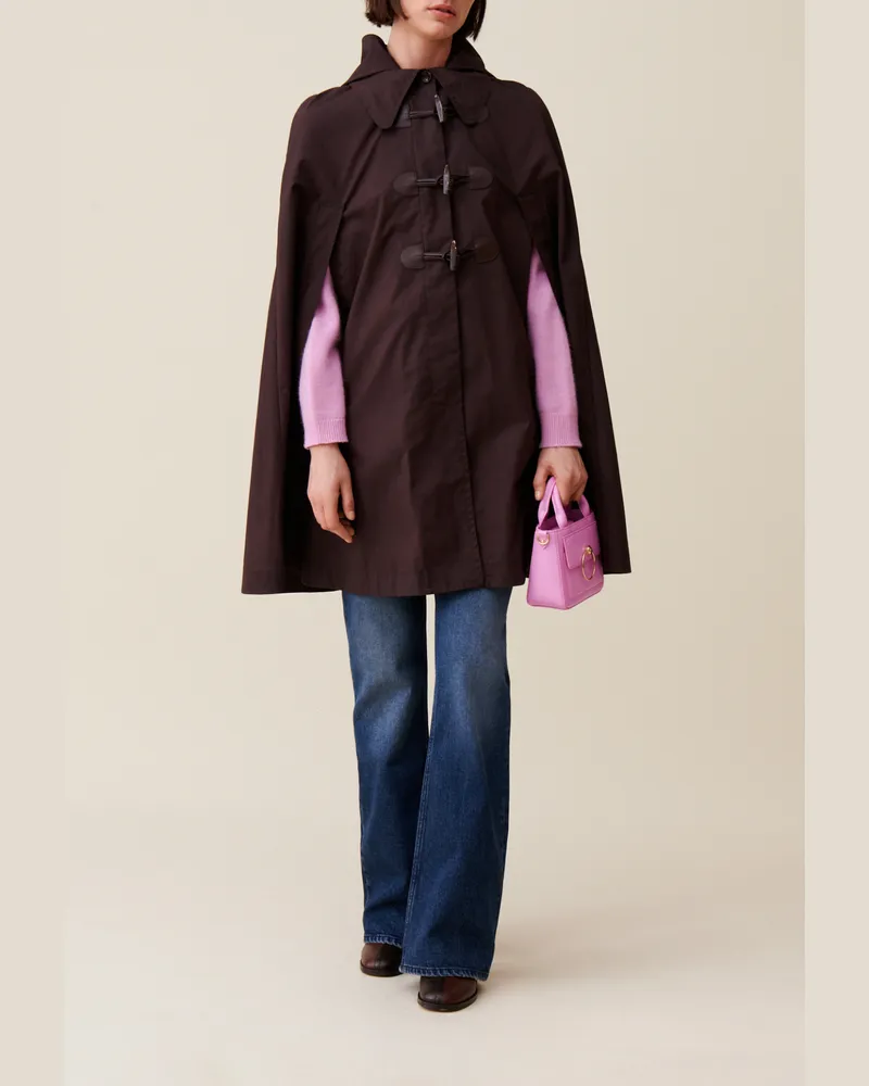 Claudie Pierlot Abnehmbare Kapuze in Pflaume Braun