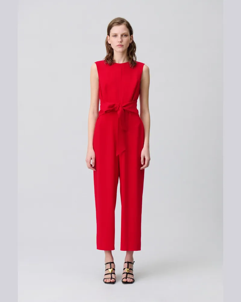 Claudie Pierlot Ärmelloser Jumpsuit Rouge