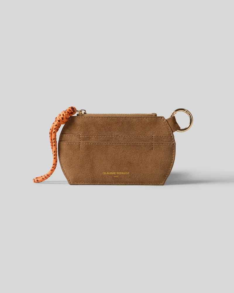 Claudie Pierlot Kartenetui Wildleder beige Beige