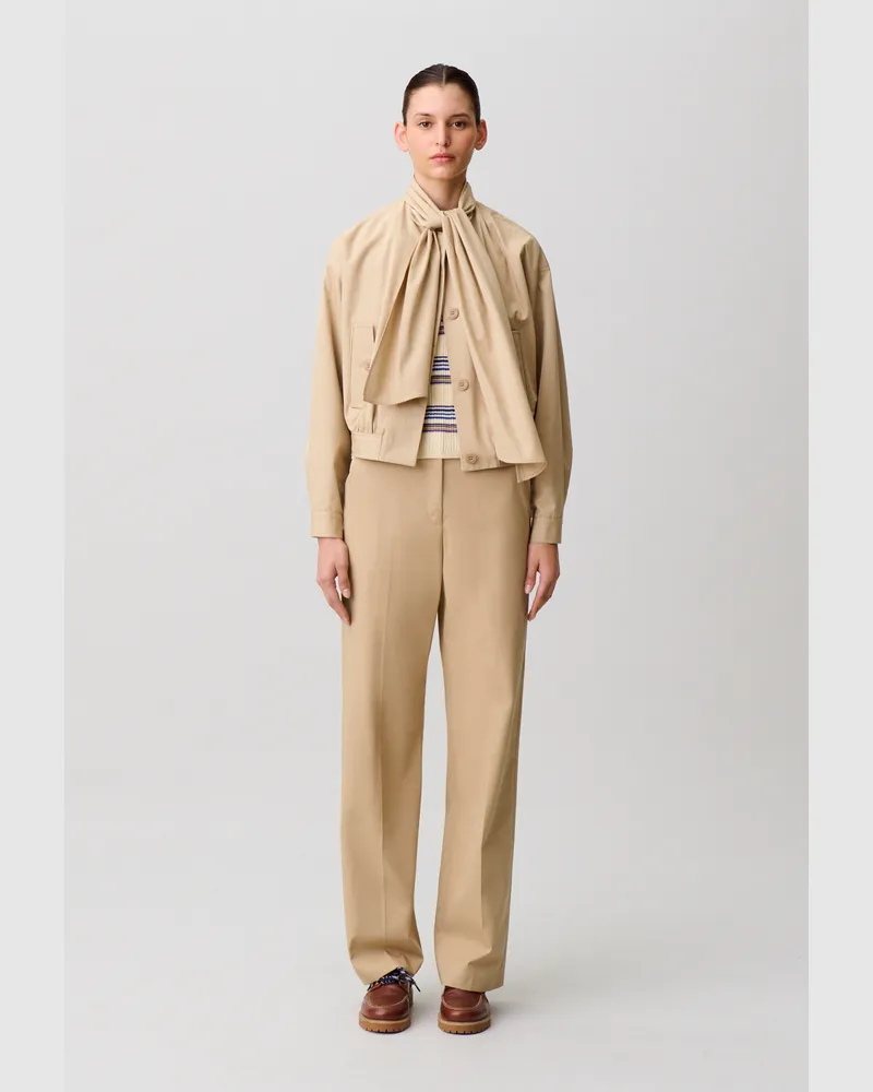 Claudie Pierlot Kurzer Trenchcoat Beige