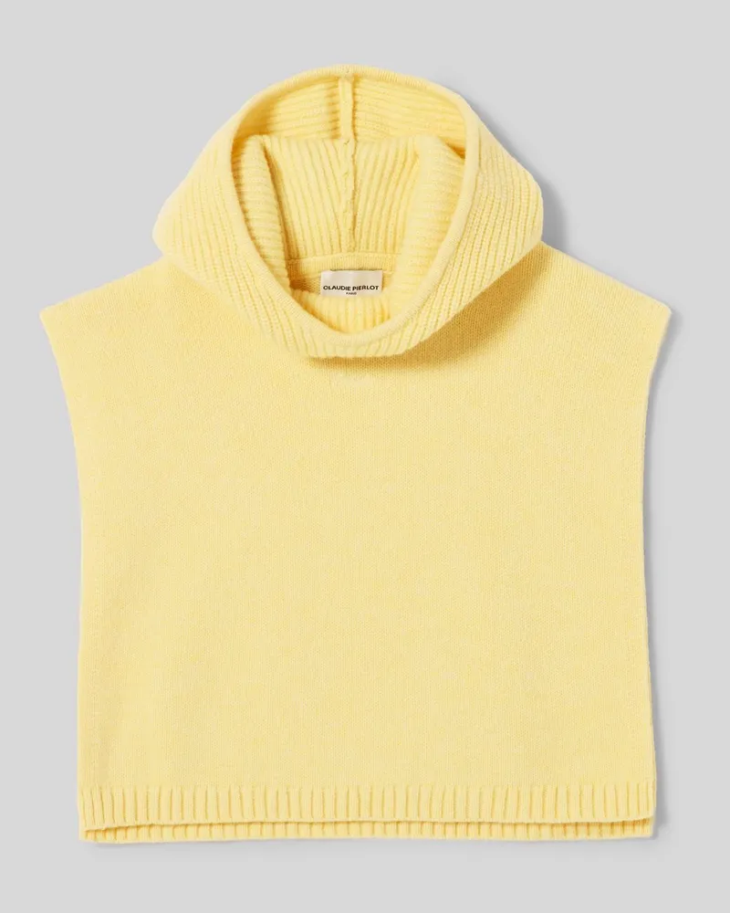 Claudie Pierlot Strick-Snood mit Kapuze Jaune