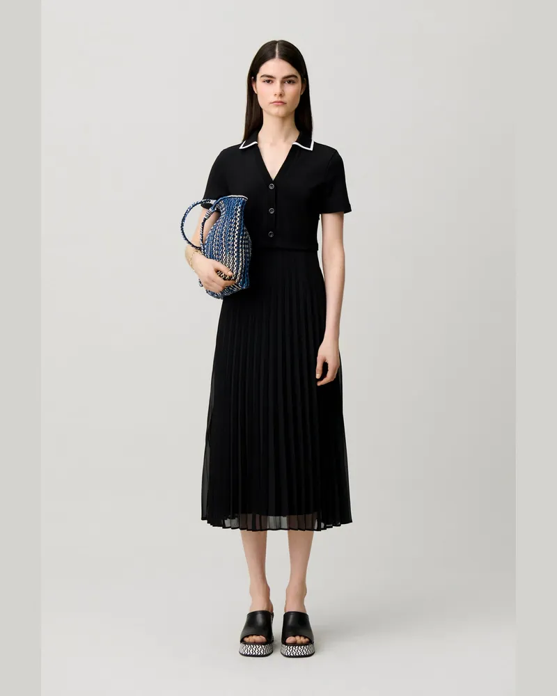 Claudie Pierlot Fließendes Kleid Schwarz