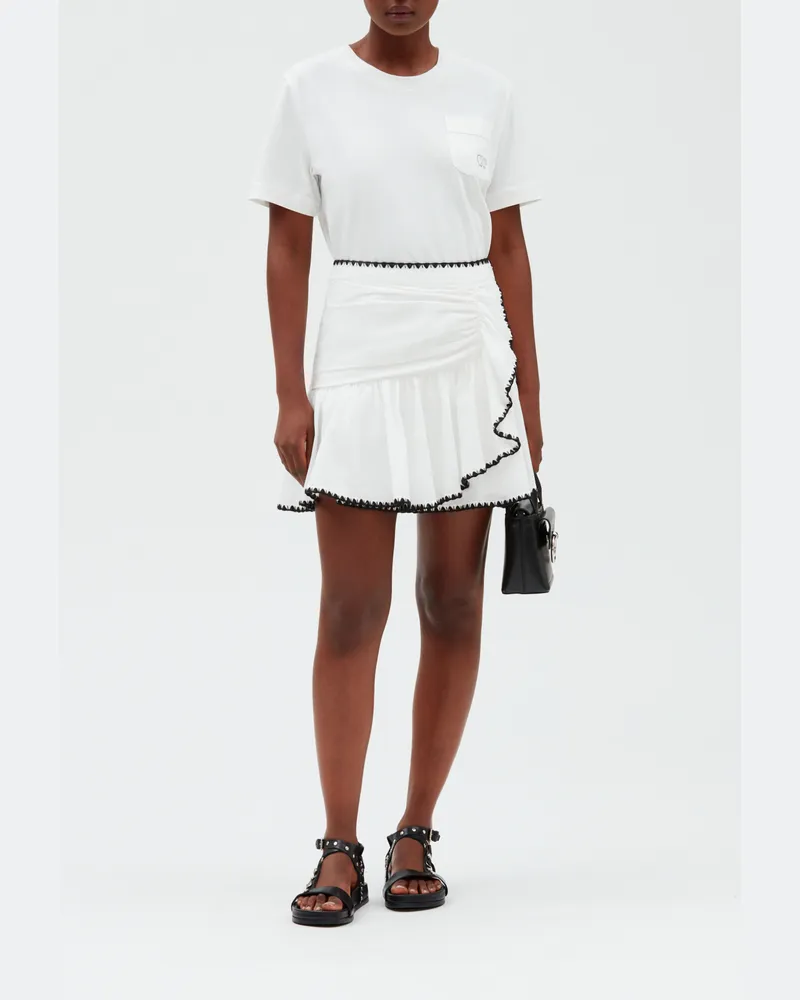 Claudie Pierlot Kurzer, ecrufarbener Rock Ecru