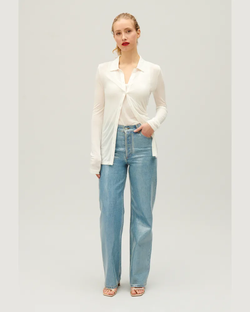 Claudie Pierlot Blau straight Claude Jeans Denim
