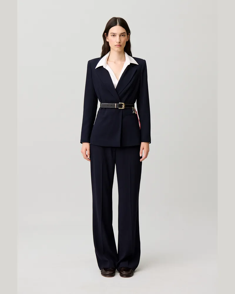 Claudie Pierlot Zweireihiger Blazer Marine