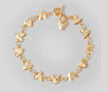 Kette mit gehämmerten Herzen