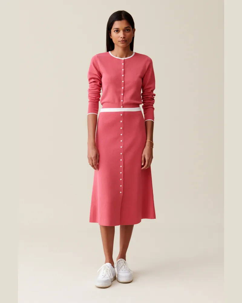 Claudie Pierlot Midi-Strickrock Bois
