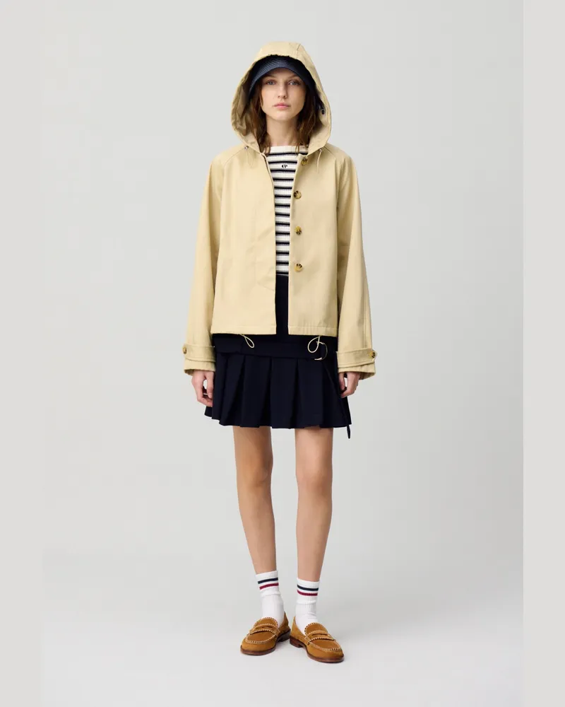 Claudie Pierlot Leichte Parka mit Kapuze Hell