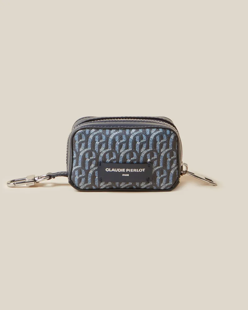 Claudie Pierlot CP Monogramm Hundebeutel-Tasche Marine