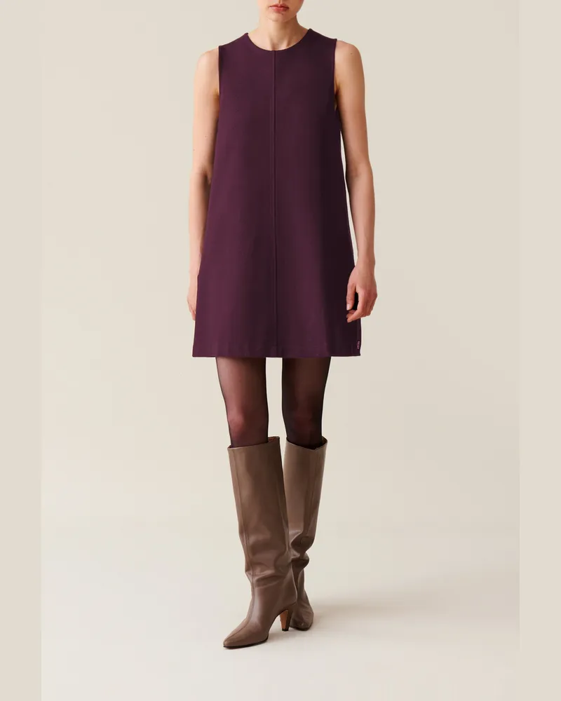 Claudie Pierlot Ärmelloses kurzes Kleid Bordeaux