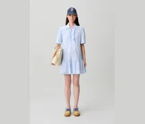 Kurzes Schnürkleid mit Volants