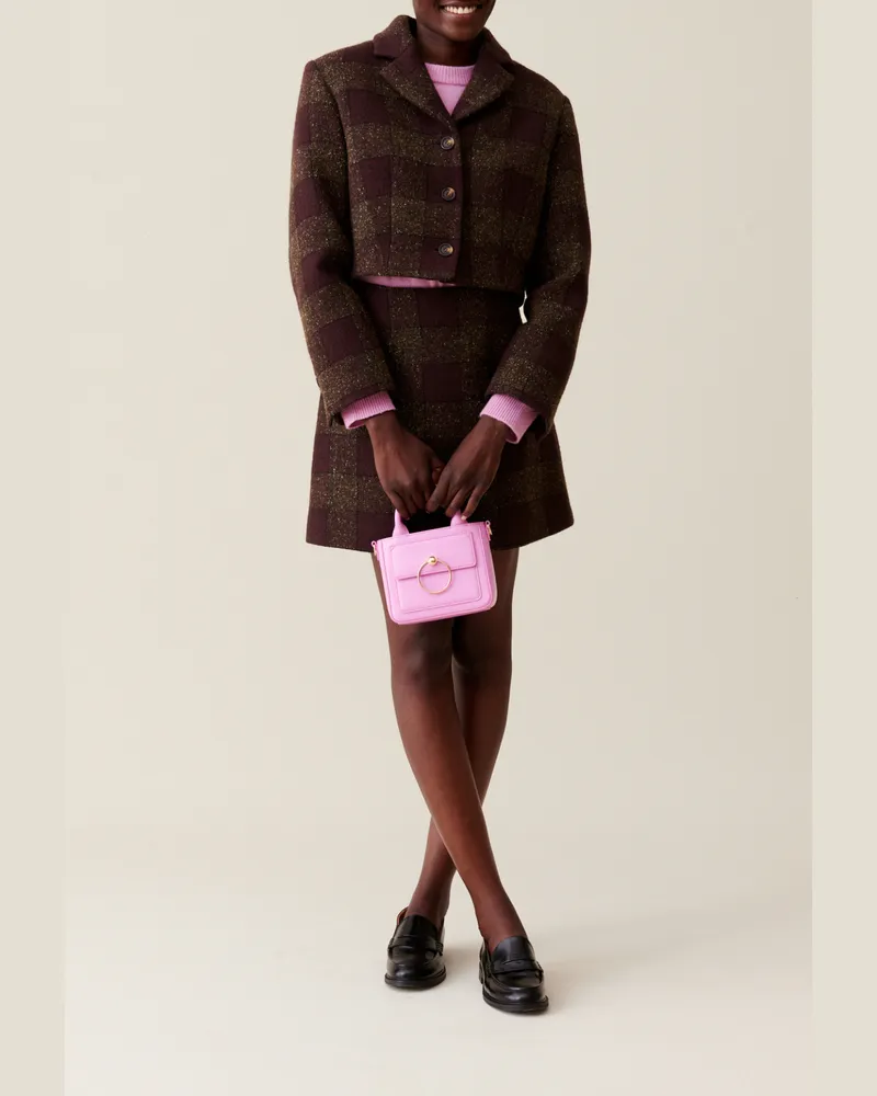 Claudie Pierlot Kurze, karierte Jacke Multico