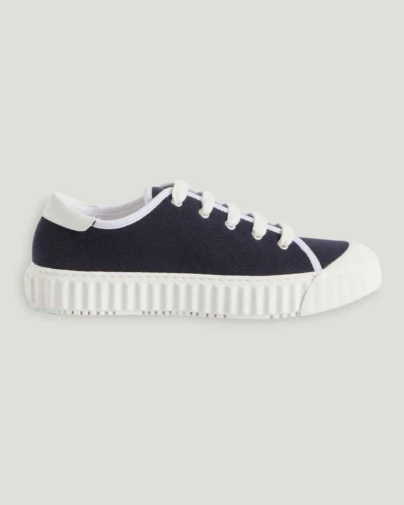 Claudie Pierlot Marineblaue Canvas-Tennisschuhe Marine