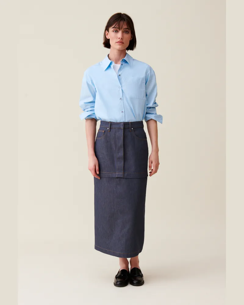 Claudie Pierlot Modulierbarer Jeansrock Denim
