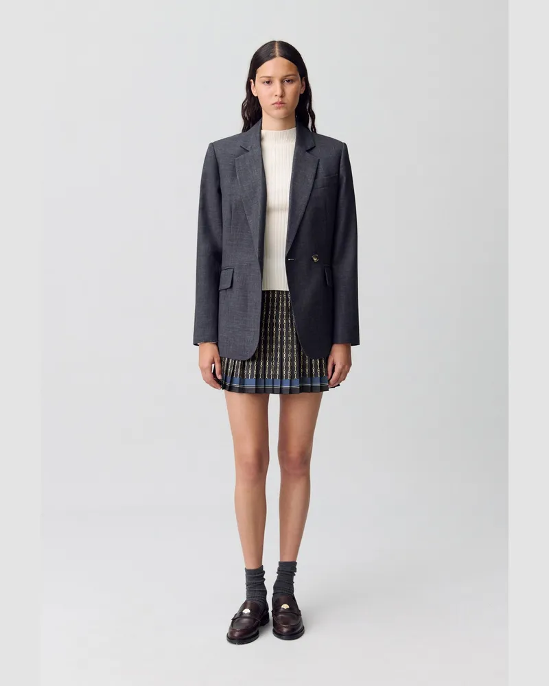 Claudie Pierlot Kurzer Faltenrock Dunkler