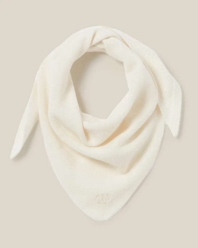 Claudie Pierlot Strickschal aus Kaschmir Elfenbein