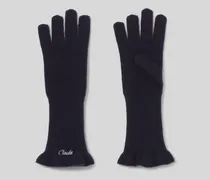 Bestickte Strickhandschuhe