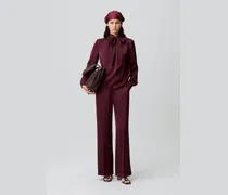 Fließende Bluse Lavallière-Kragen