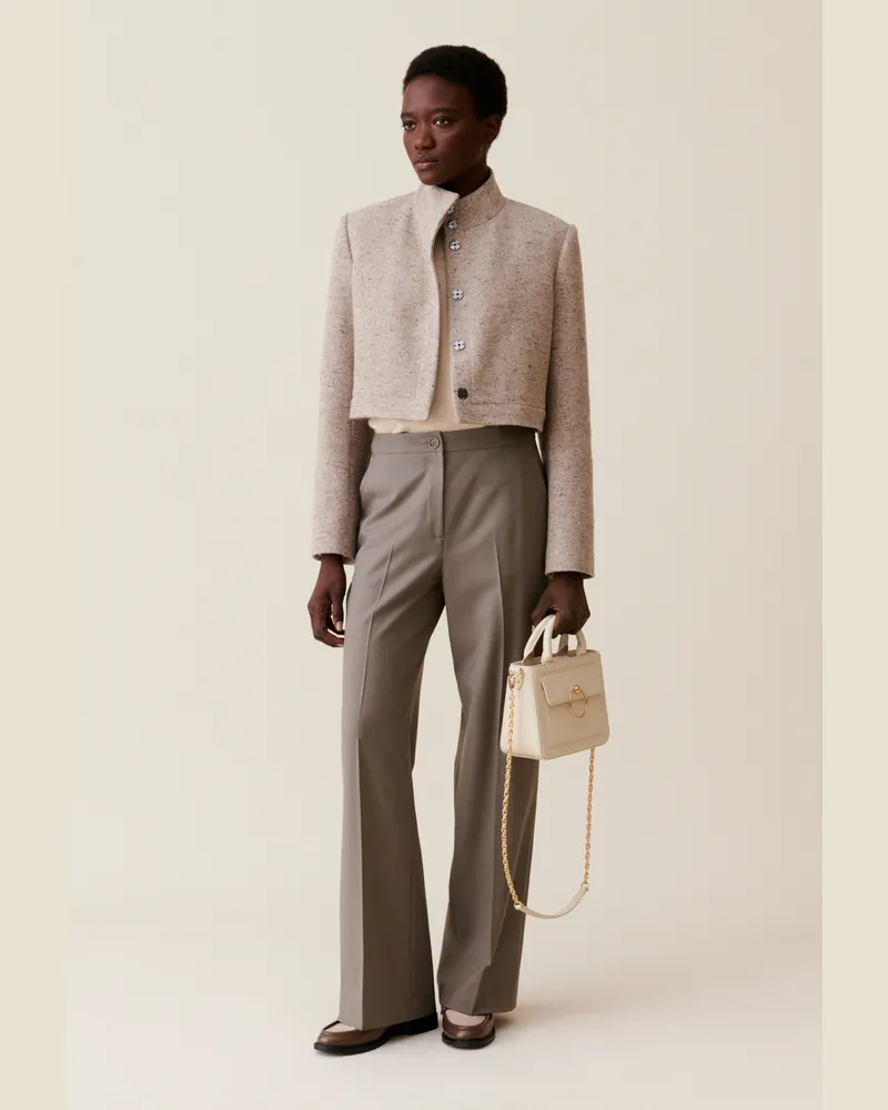 Claudie Pierlot Gerades hosen Taupe