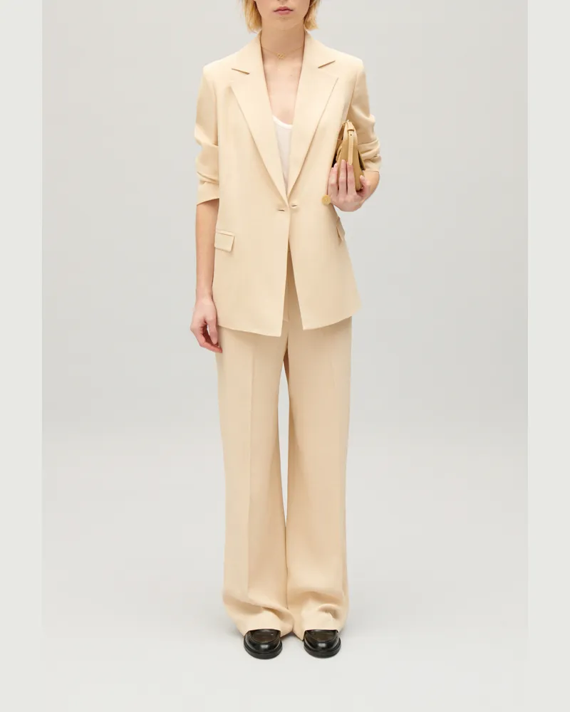Claudie Pierlot Texturierter Blazer Beige Beige