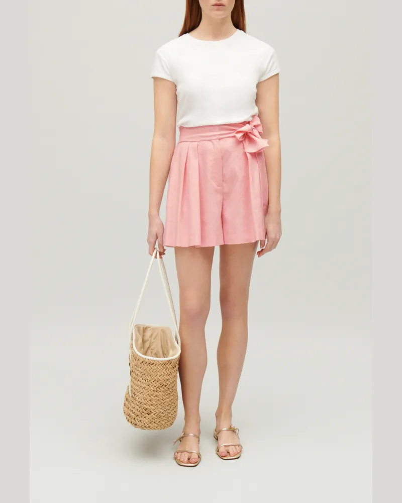Claudie Pierlot Shorts zum Binden Pastellgrün Dragee