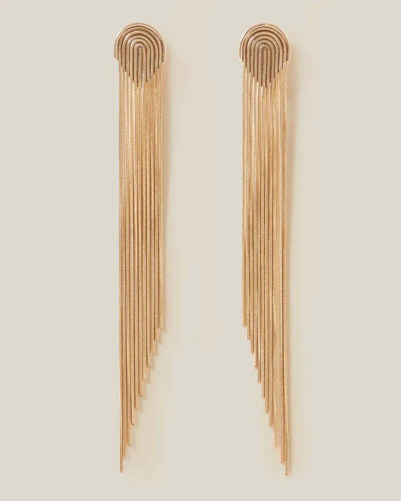 Claudie Pierlot Goldene Kaskaden-Ohrringe Gold