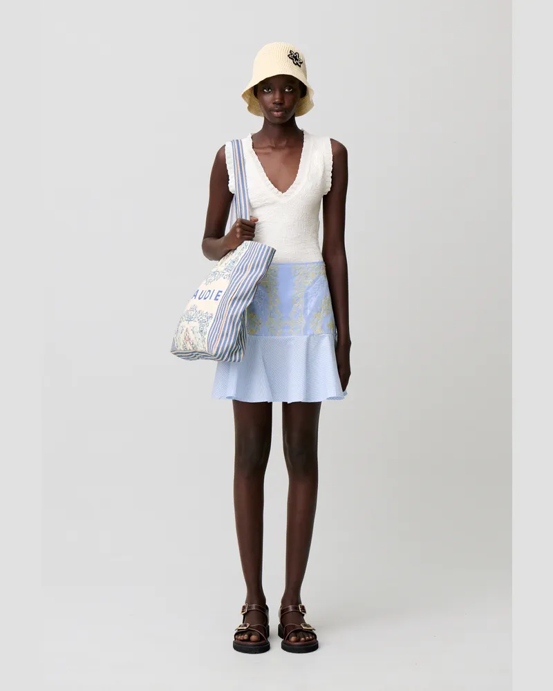 Claudie Pierlot Kurzer bedruckter Rock Multico