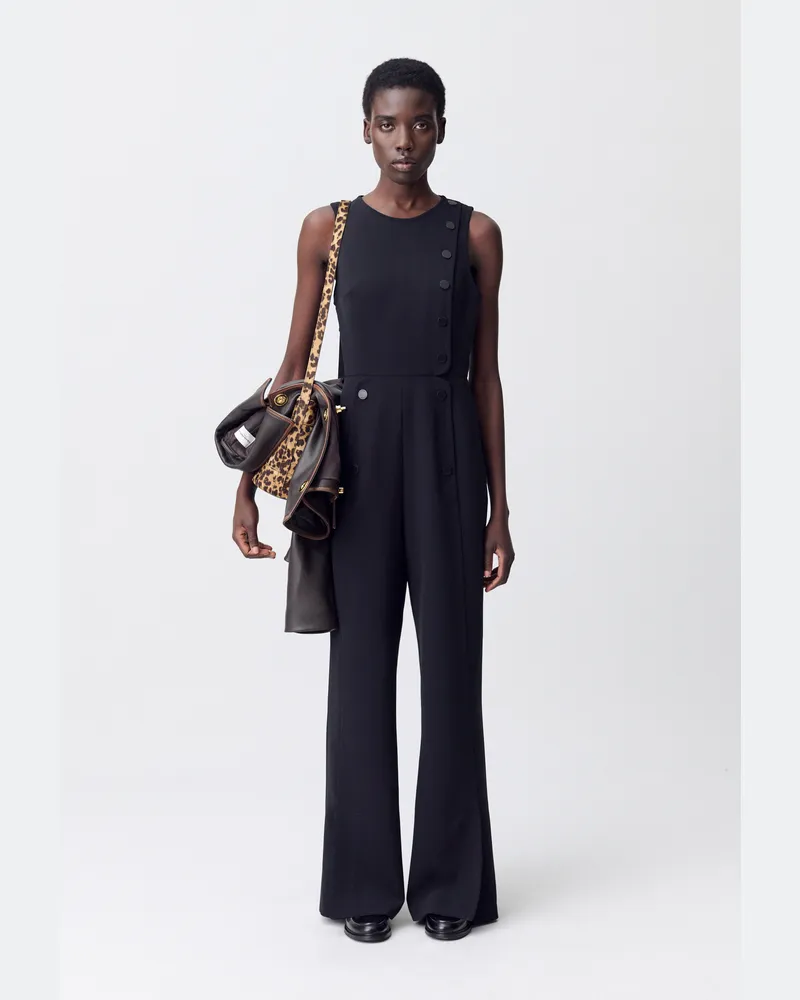 Claudie Pierlot Ärmelloser Jumpsuit Schwarz