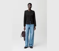 Taillierte, satinierte Jacke