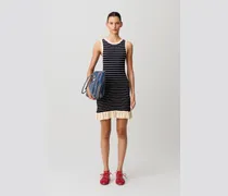 Kurzes gestreiftes Kleid