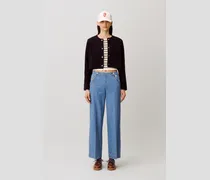 Denim-Jeans mit Latz